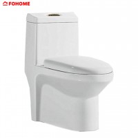 China high quality rimless siphonic wc ceramic one-piece toilet bowl set sanitary ware